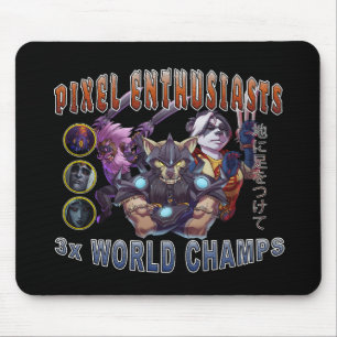 PE World Champion Mousepad - HARD Edition Muismat