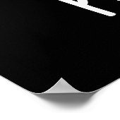 Pea-ano Funny Music Veggie Pea Pun Dark BG Poster (Hoek)