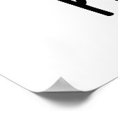 Pea-ano Funny Music Veggie Pea Pun Poster (Hoek)