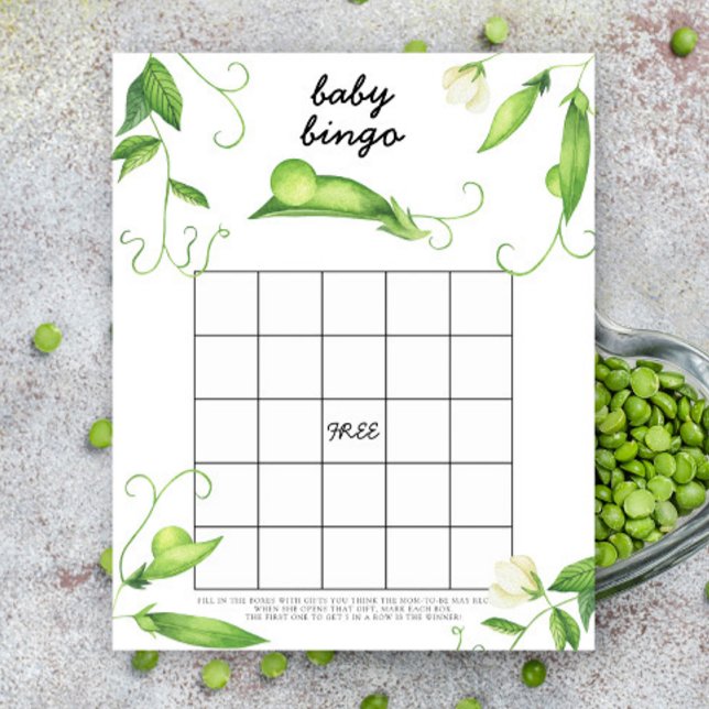Pea baby shower - Baby shower bingo game (Creator heeft geüpload)
