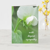 Pea Blossom Sympathie Sjabloon Wenskaart (Gele Bloem)
