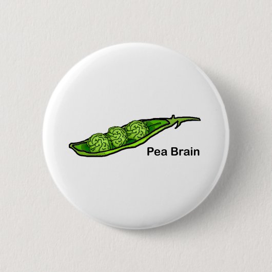 Pea Brain Ronde Button 5,7 Cm (Voorkant)