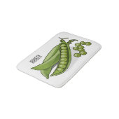 Pea cartoon illustratie badmat (Gekanteld)