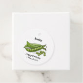 Pea cartoon illustratie bedankjes labels (In situ)