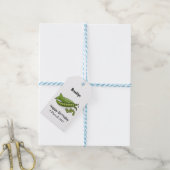 Pea cartoon illustratie cadeaulabel (Met Touw)