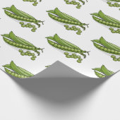 Pea cartoon illustratie cadeaupapier (Hoek)