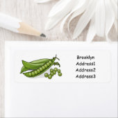 Pea cartoon illustratie etiket (Insitu)
