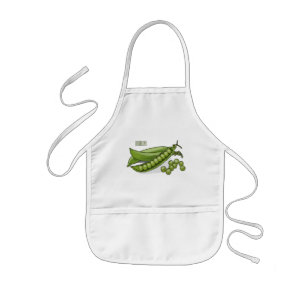Pea cartoon illustratie kinder schort