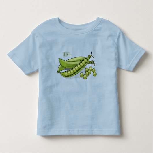 Pea cartoon illustratie kinder shirts (Voorkant)