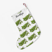 Pea cartoon illustratie kleine kerstsok (Achterkant (Hangend))