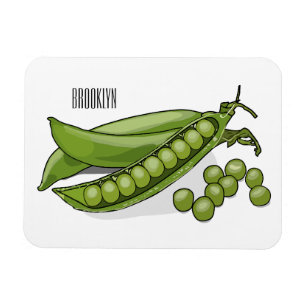Pea cartoon illustratie magneet