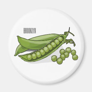 Pea cartoon illustratie magneet