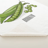 Pea cartoon illustratie sherpa deken (3/4)