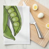 Pea cartoon illustratie theedoek (Quarter Fold)