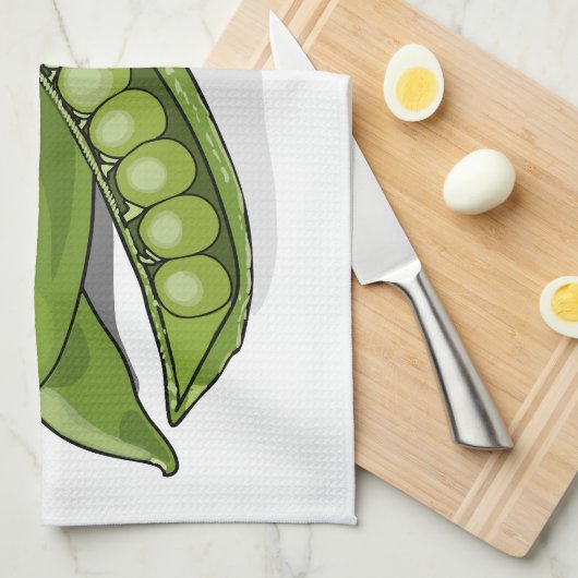 Pea cartoon illustratie theedoek (Quarter Fold)