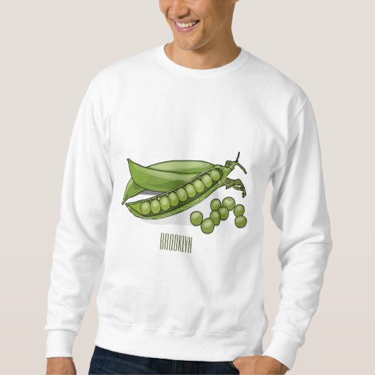 Pea cartoon illustratie trui (Voorkant)