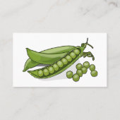 Pea cartoon illustratie visitekaartje (Achterkant)