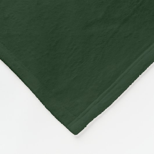 Pea Green Plakken Monogram Medium Fleece Deken (Hoek)
