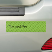 Pea green polka stipt op groen bumpersticker (Op auto)