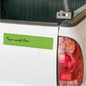 Pea green polka stipt op groen bumpersticker (Op Truck)