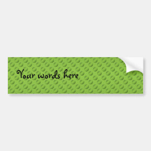 Pea green polka stipt op groen bumpersticker