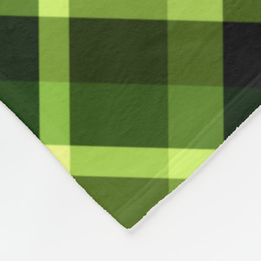 Pea Green Pset Pattern Grote Vleekbank Fleece Deken (Hoek)