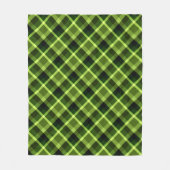 Pea Green Pset Pattern Medium Fleece Blanket (Voorkant)