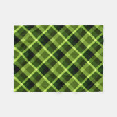 Pea Green Pset Pattern Small Fleece Blanket (Voorkant (Horizontaal))