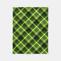 Pea Green Pset Pattern Small Fleece Blanket