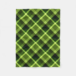 Pea Green Pset Pattern Small Fleece Blanket