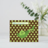 Pea in een Pod Boy Baby shower Bedankt Briefkaart (Staand voorkant)