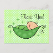 Pea in mijn pod Dank je Briefkaart (Voorkant)