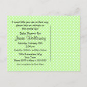 Pea in My Pod Triplets Baby shower Briefkaart Uitn (Achterkant)