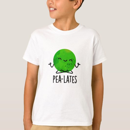 Pea-lates Funny Pilates Pea Pun T-shirt (Voorkant)