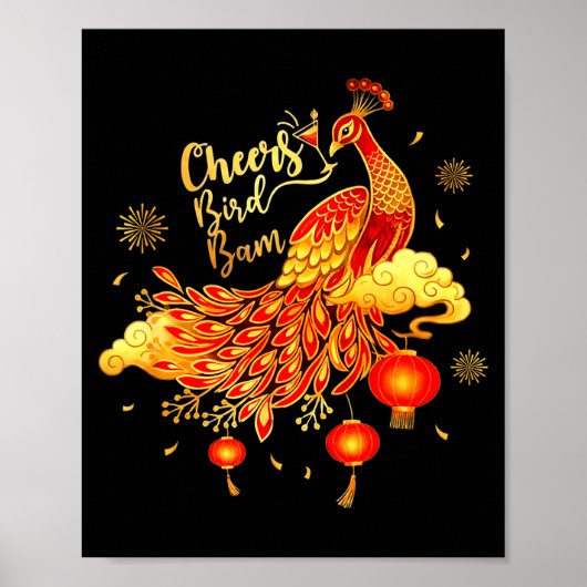 Pea Mahjong Cheers Bird Bam Chinese Mah Jong Game  Poster (Voorkant)
