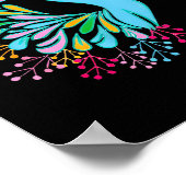 Pea Mahjong Cheers Bird Bam Chinese Mah Jong Wine  Poster (Hoek)