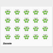 Pea-motions Funny Vegetable Pun Sticker (Vel)
