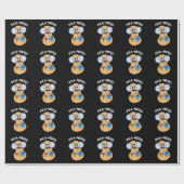 Pea-nerd Grappig Nerd Pindakaas Pun Donker BG Cadeaupapier (Vlak)