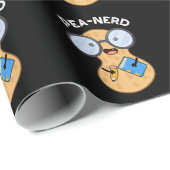 Pea-nerd Grappig Nerd Pindakaas Pun Donker BG Cadeaupapier (Rol Hoek)