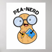 Pea-nerd Grappige Nerd Pinda Pun Poster (Voorkant)