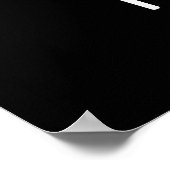 Pea-noten Funny Crazy Pea Pun Dark BG Poster (Hoek)