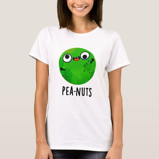 Pea-noten Funny Crazy Pea Pun T-shirt (Voorkant)