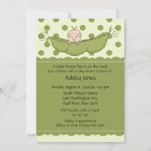 Pea Pod Baby Baby Shower-uitnodigingen Kaart (Voorkant)