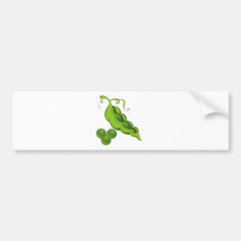 Pea Pod Cartoon Bumpersticker