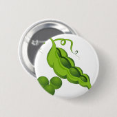 Pea Pod Cartoon Ronde Button 5,7 Cm (Voorkant /achterkant)