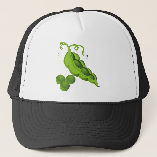 Pea Pod Cartoon Trucker Pet (Voorkant)