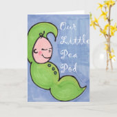 Pea Pod Kaart (Gele Bloem)