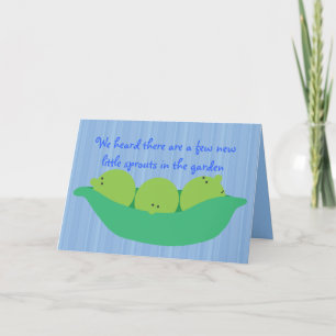 Pea Pod Pals Nieuwe Baby Boys Creditcard Kaart