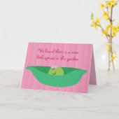 Pea Pod Pals Nieuwe Baby Meisje Gefeliciteerd Kaar Kaart (Gele Bloem)