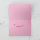 Pea Pod Pals Nieuwe Baby Meisjes Gefeliciteerd Kaa Kaart (Binnen)